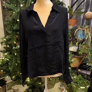 J. Crew Elegant Black Blouse
